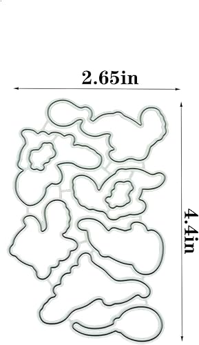 Miniatura 2 de Manis pentadactyla - Juego de sellos y troqueles transparentes para hacer tarjetas, plantillas de corte para álbumes de recortes, álbum de fotos,