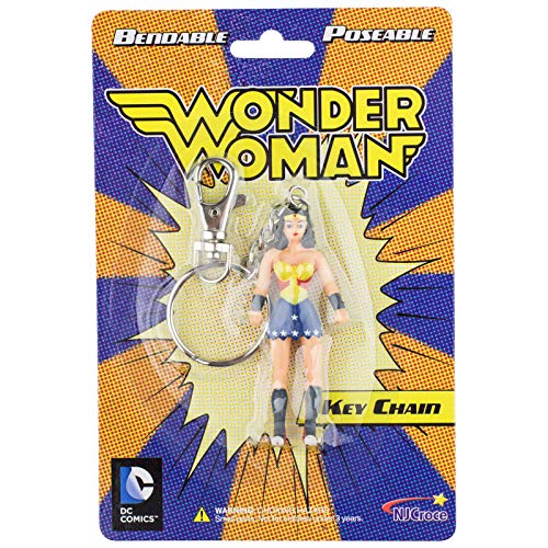 NJ Croce Wonder Woman Bendable Llavero
