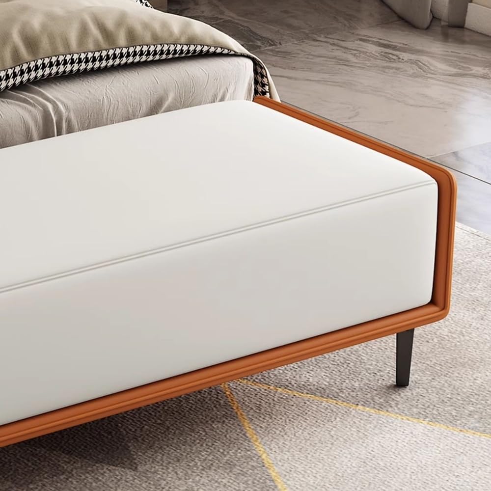 End Stool Bedroom Bed End Stool Shoe Bench Long Bench Luxury Entrance High-end Entrance Living Room Sofa Stool Long Bench(Gray+Gray)