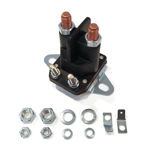 The ROP Shop | Solenoide de arranque con soporte de 2 orificios para John Deere GX85, L107, LT133, LT166, SX85, Z465