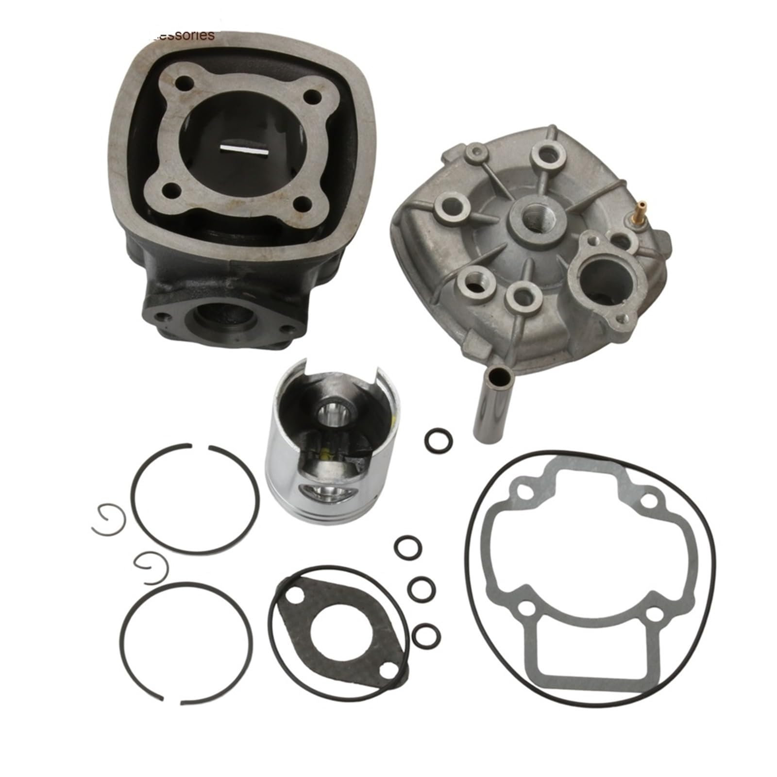 Kit de cilindro 70cc Nrg50 culata 47mm 12mm para Nrg Extreme Mc2 Zip Sp 50cc 7