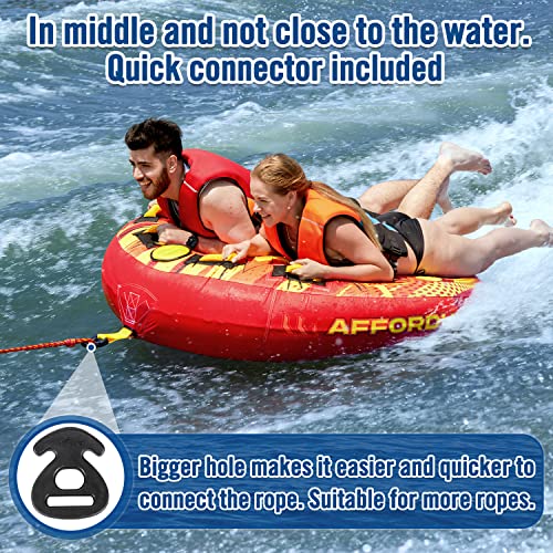Affordura Towable Tubes For Boating 65In Tubes For Boats To Pull, Boat Tubes And Towables With Quick Connector And Storage Bag #TOP2