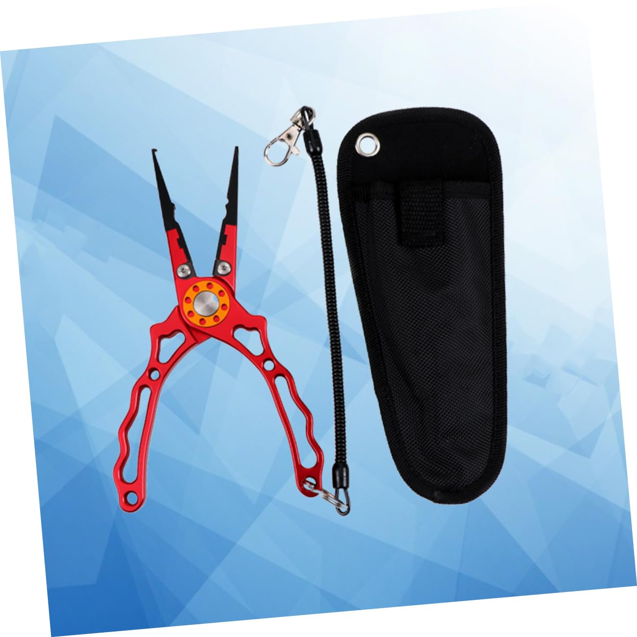 Aluminium Angelzange Multifunktionale Anglerwerkzeuge Mit Schnurschneider Und Hakenlöser Rutschfeste Griffe Lanyard Für Karpfenangeln Und Andere Angelausflüge Rot