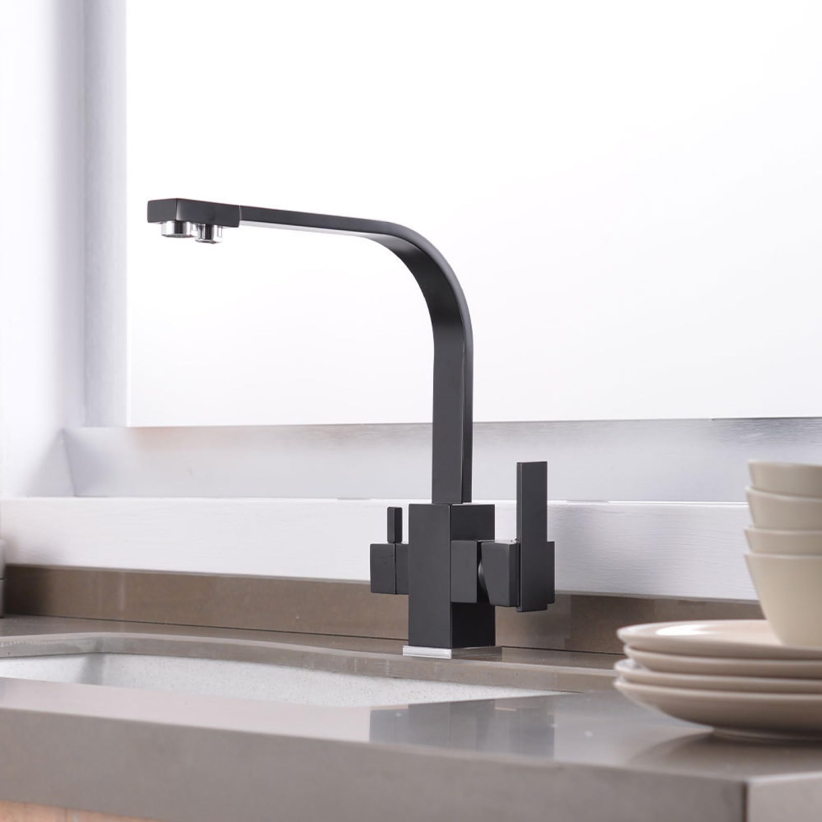 Kitchen Copper Hot and Cold Water Purification Sink Faucet