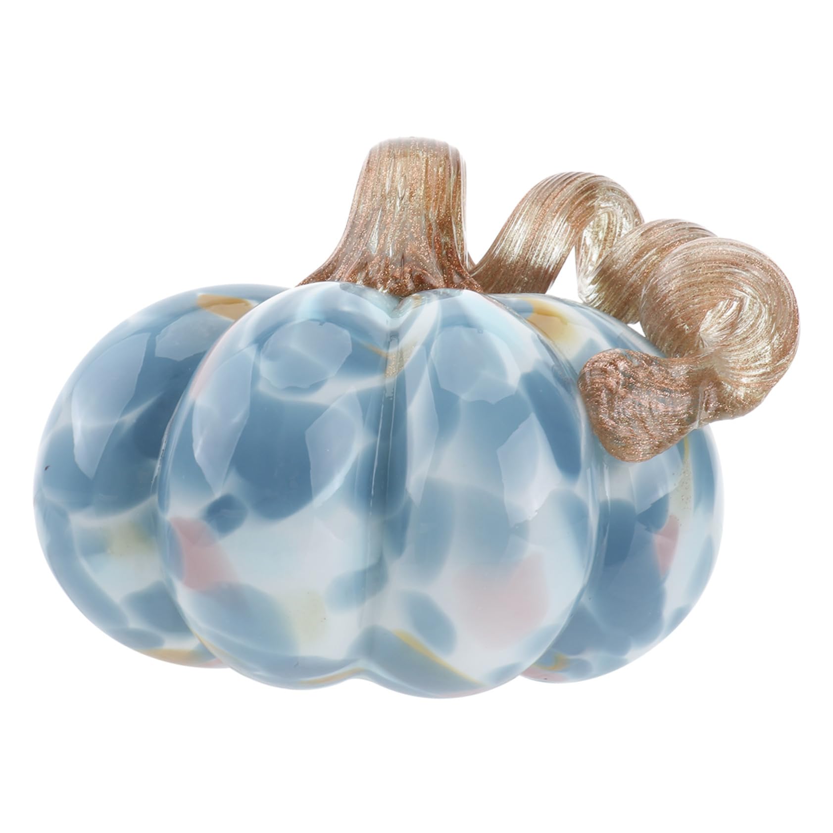 Ornement citrouille verre décoration intérieure automne Halloween fête chic maison