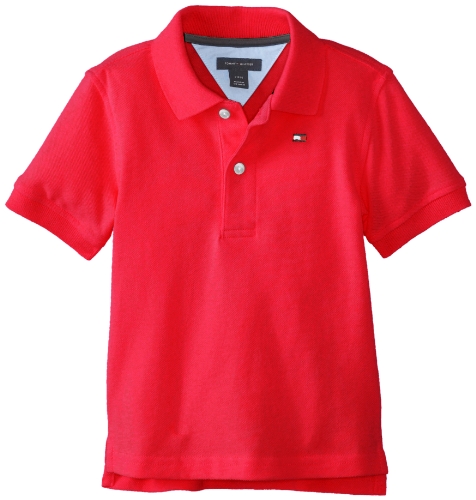 Tommy Hilfiger Boys Short Sleeve Ivy Polo Collared Shirt, 100% Cotton, Embroidered Logo, Regal Red, 18 Months US Tommy Hilfiger Boys Short Sleeve Ivy Polo Collared Shirt, 100% Cotton, Embroidered Logo, Regal Red, 18 Months US