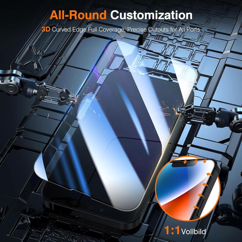 Image of OHAYO Tempered Glass Screen Protector Compatible with iPhone 13 Mini (5.4 inch) - 9H Hardness, HD Clear, Bubble-Free Installation, Scratch & Impact Resistant, Case Friendly