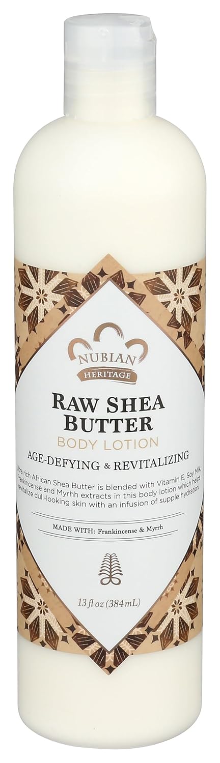 NUBIAN HERITAGE Raw Shea Butter Body Lotion, 13 FZ