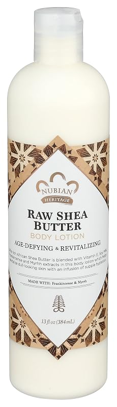 Loção corporal Nubian Heritage com manteiga de karité, 385 mL