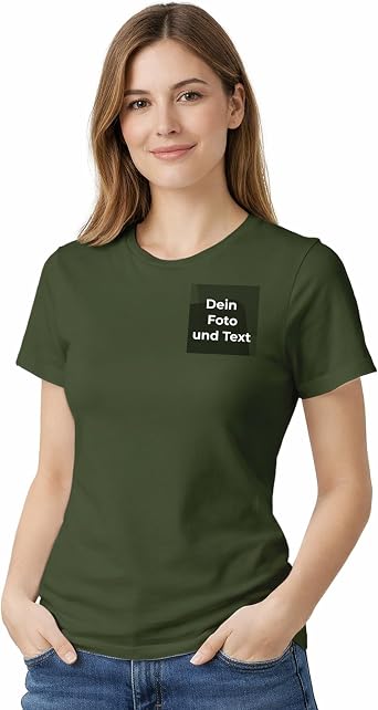 Cimpress Personalised Ladies T-Shirt XS - 2XL Available in Multiple Colours