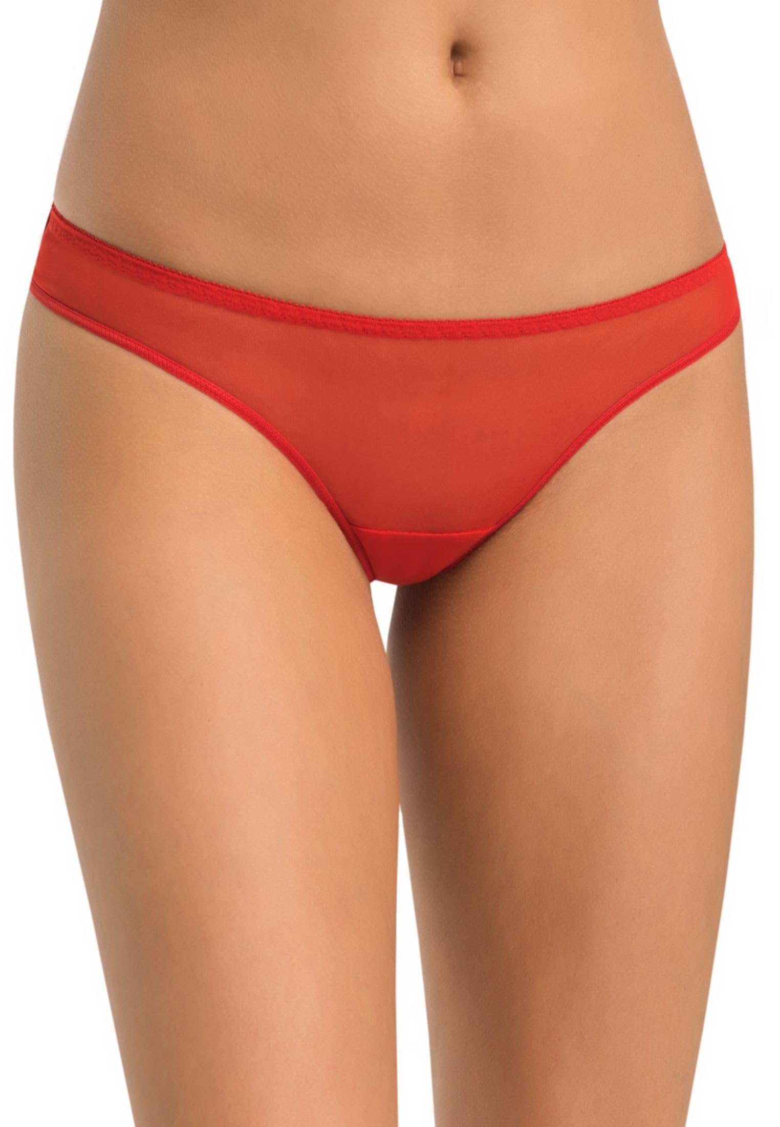 Teyli Damen Brazilian Slip Mesh Unterhosen mit Spitze Lacea