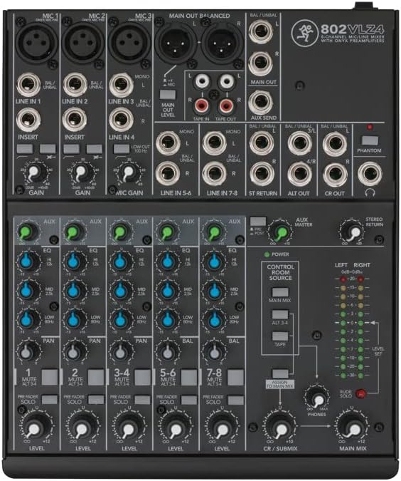 Mackie 802VLZ4, 8-channel Ultra Compact Mixer with High Quality Onyx Preamps - Image 3
