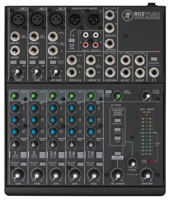 Mackie 802VLZ4, 8-channel Ultra Compact Mixer with High Quality Onyx Preamps by Mackie - Image 3
