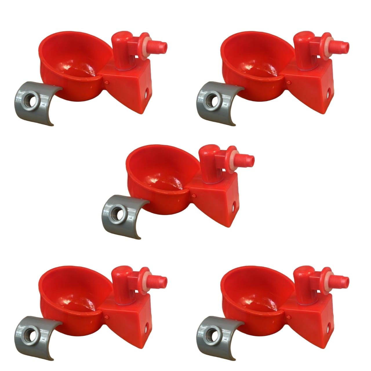 Poultry Drinker Cups with Round Saddle Mount, 0.75-inch, Red, Pack of 5-image-17