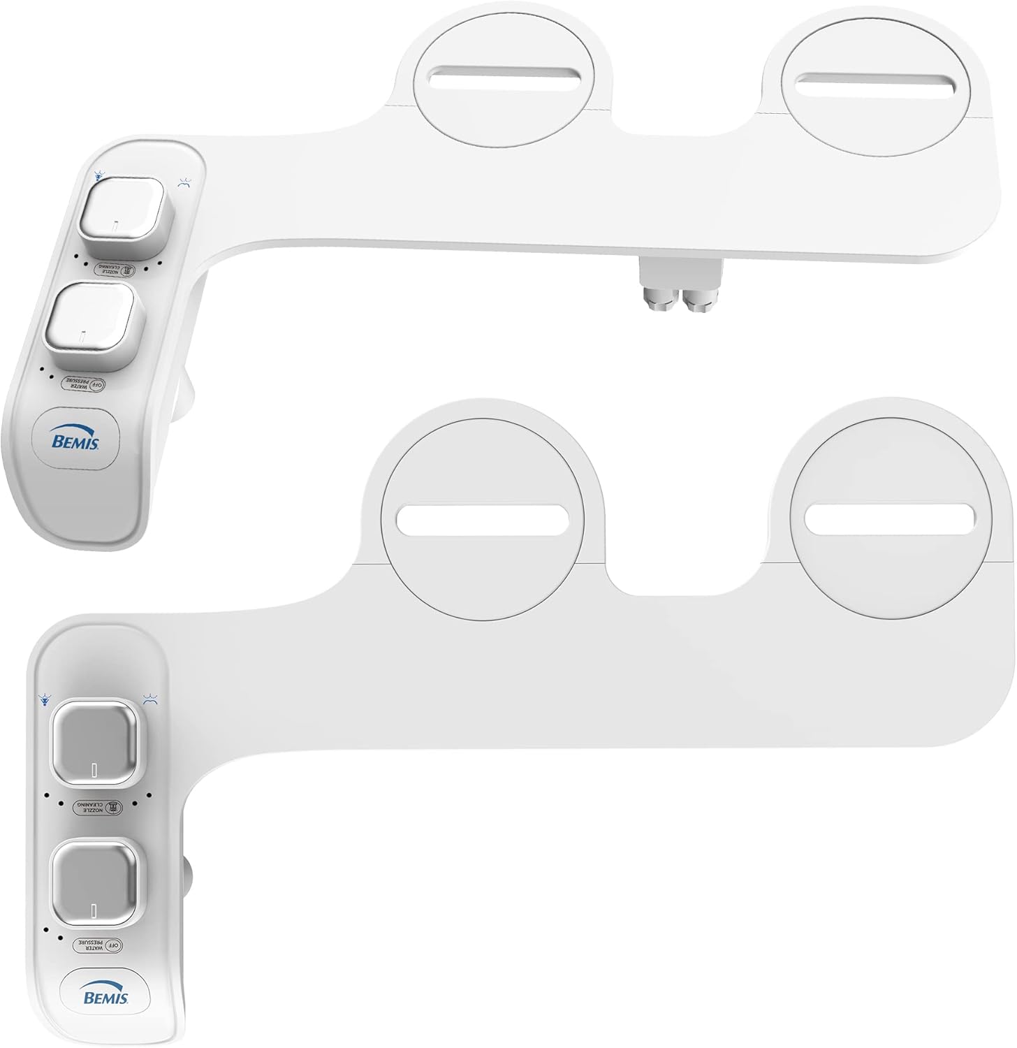 Bemis WS100 000 Wellspring Bidet Attachment, Fresh Water Spray, Non Electric, Easy to Install, White Toilet Seat, Fits