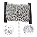 3.2mm circular Stainless Steel Cable Chain Link in Bulk for Necklace Jewelry Making 6meters with jump ring clasp