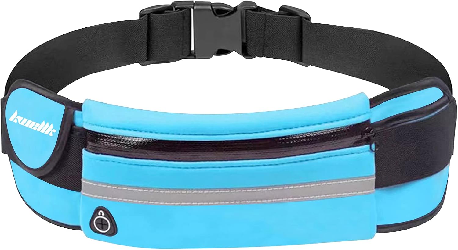 Running Pouch Belt Waist Pack Bag,Workout Fanny Pack,Bounce Free Jogging Pocket Belt–Travelling Money Cell Phone Holder for Running Accessories (Black)