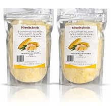 Nireds Foods Fresh Yellow Corn Pap with Ginger Ogi/Akamu Fermented Corn Porridge | 21.5 lbs 3lbs Total | Traditional Nigerian Breakfast Porridge.