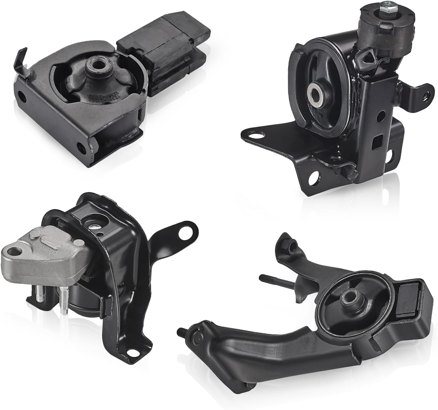 ENA 4PCS Engine Motor and Trans Mount Kit Compatible with 2003 2004 2005 2006 2007 2008 Toyota Corolla Matrix Pontiac Vibe 1.8L Auto Transmission Replacement for A4218 A4219 A4220 A4221