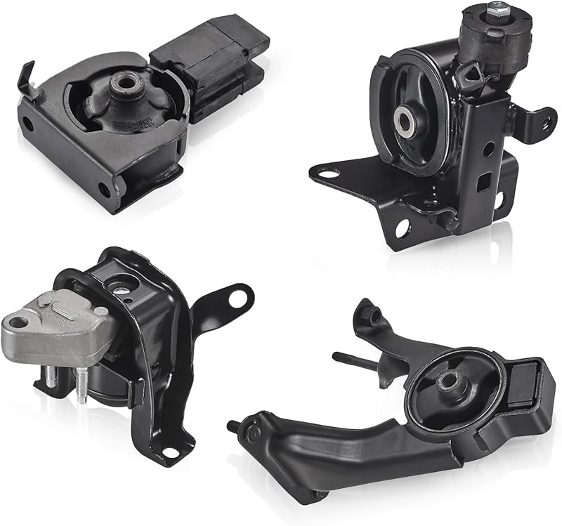 Kit com 4 coxins do motor e câmbio ENA para Toyota Corolla, Matrix e Pontiac Vibe 1.8L automático – A4218, A4219, A4220 e A4221