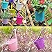 OGIMA 10 Piece Metal Iron Hanging Flower Pots,Multicolor