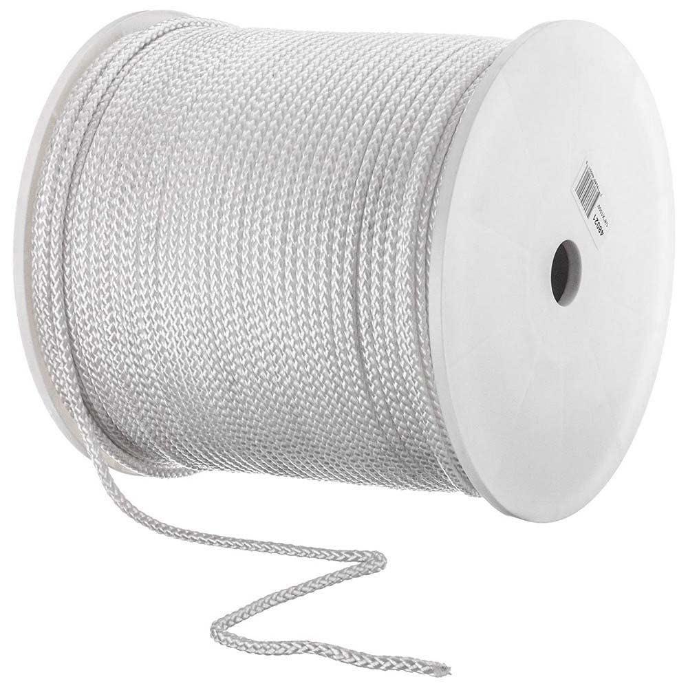 Seachoice Corde d'arrimage 48011 - Blanc - 2,2 cm x 300,5 m - Résistance à la Traction de 374,2 kg - en polypropylène tressé à 8 brins
