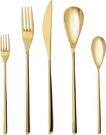Fortessa Dragonfly 18/10 Stainless Steel, 20 Piece Flatware Set (Service
