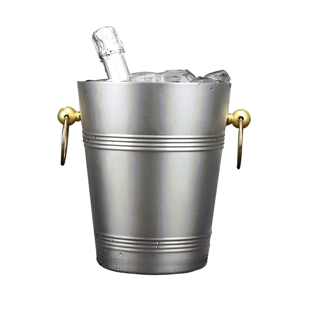 Enfriador de vino de acero inoxidable plateado de gala