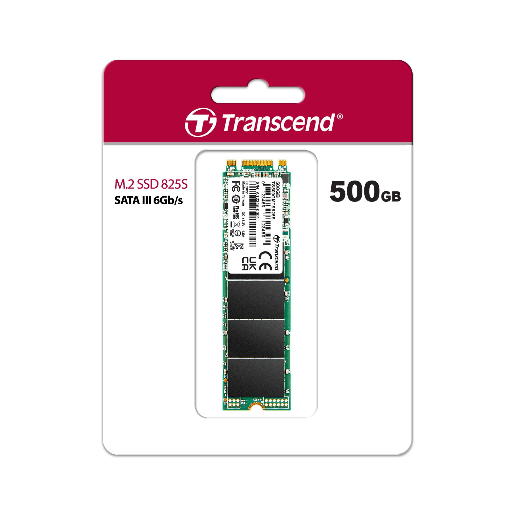 Transcend SSD 825S M.2 500 GB Serial ATA III 3D NAND - TS500GMTS825S