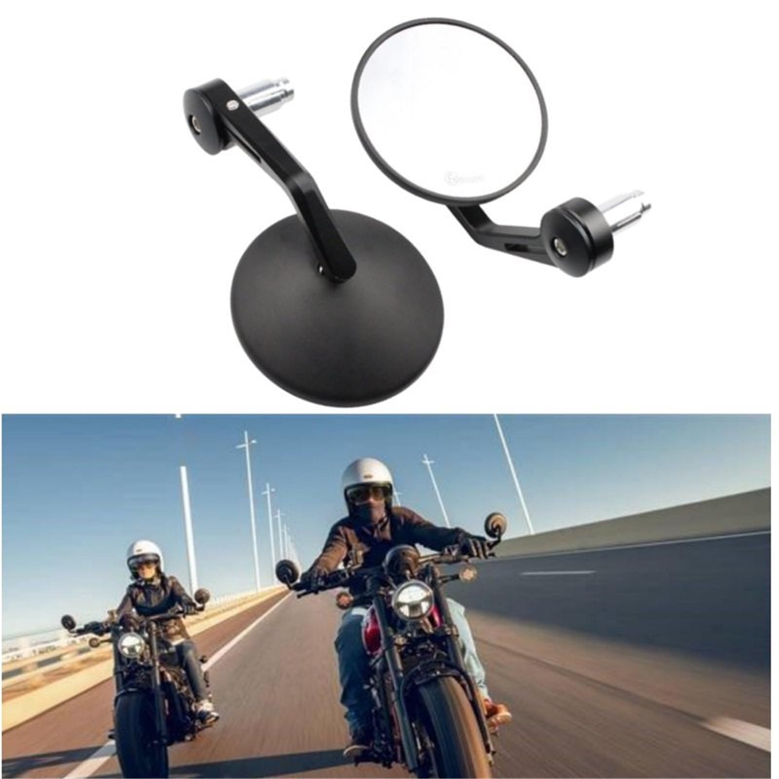 Lusterko boczne Lusterko boczne motocykla Lusterko boczne motocykla 7/8" pasuje do Yamaha MT/FZ/TMA pasuje do Kawasaki Z650-up pasuje do lusterka wstecznego Honda CB-R(No 1 mirror)