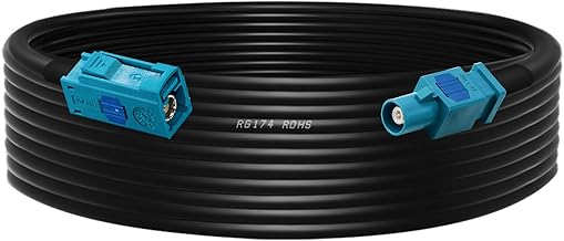 TUOLNK Fakra Z Stecker auf Buchse Kabel RG174 Fakra Z RF Koaxialkabel für Auto GPS Navigation GPS Antenne Verlängerungskabel DAB Digital FM AM Radio Sirius XM Satelliten Radio 16.4ft(5M)