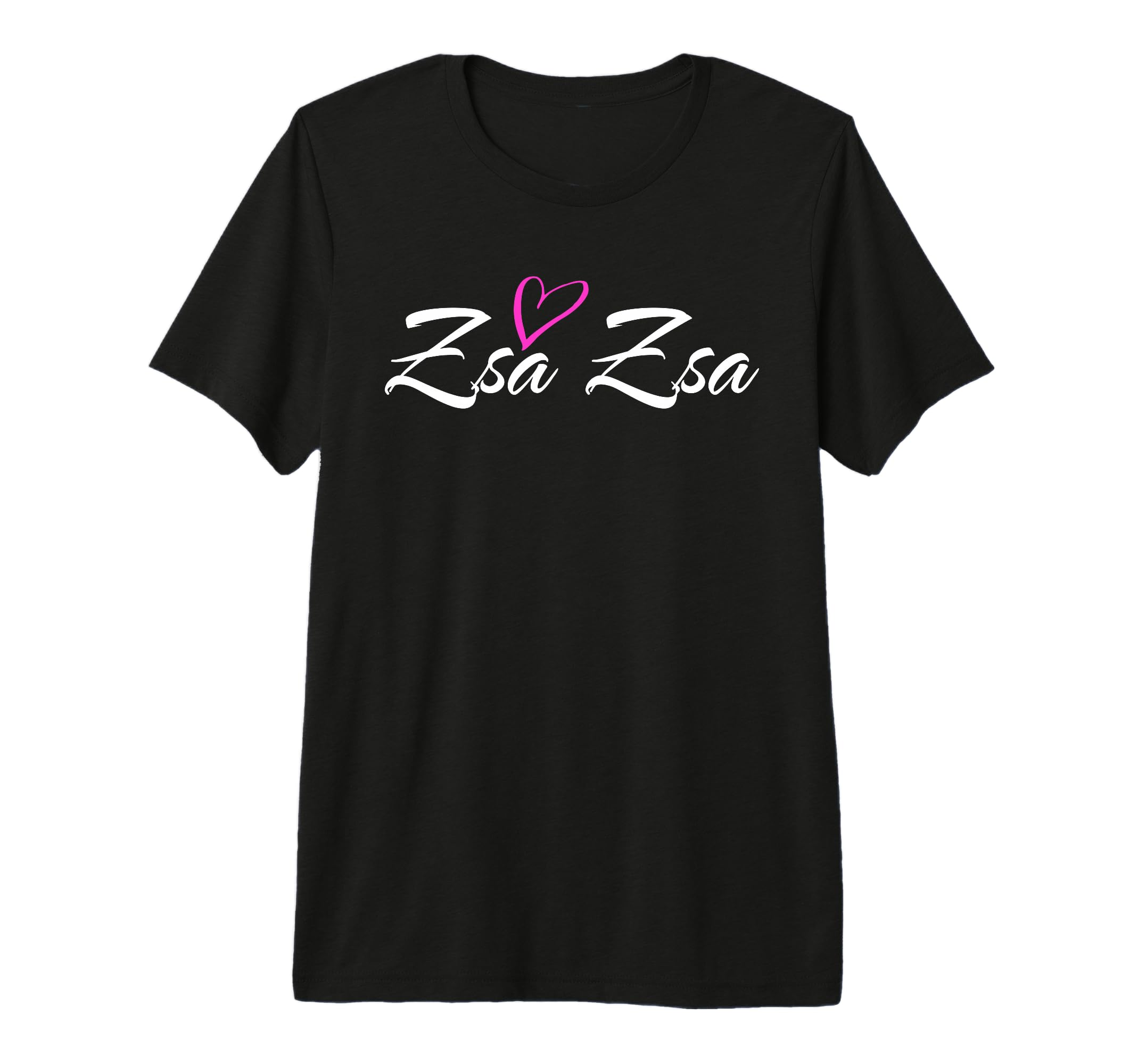 Zsa Zsa with Pink Heart Fun Aunt Grandma Mom Gift Premium Tri-blend T-Shirt