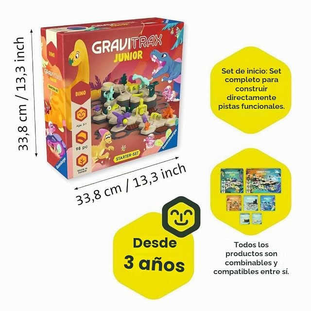 Foto 6 de 8 de Set de iniciación Ravensburger GraviTrax Junior L Dino 24586, Pista de Bolas a Partir de 3 años