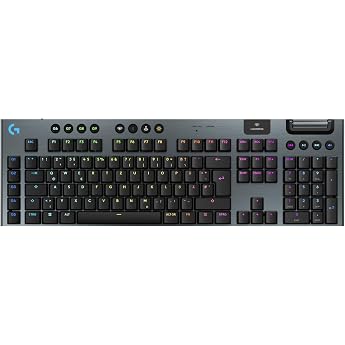Logitech G G915 X LIGHTSPEED Wireless Flat Gaming Keyboard | Double Shot PBT Keycaps Fully Programmable RGB GL Brown Tactile 