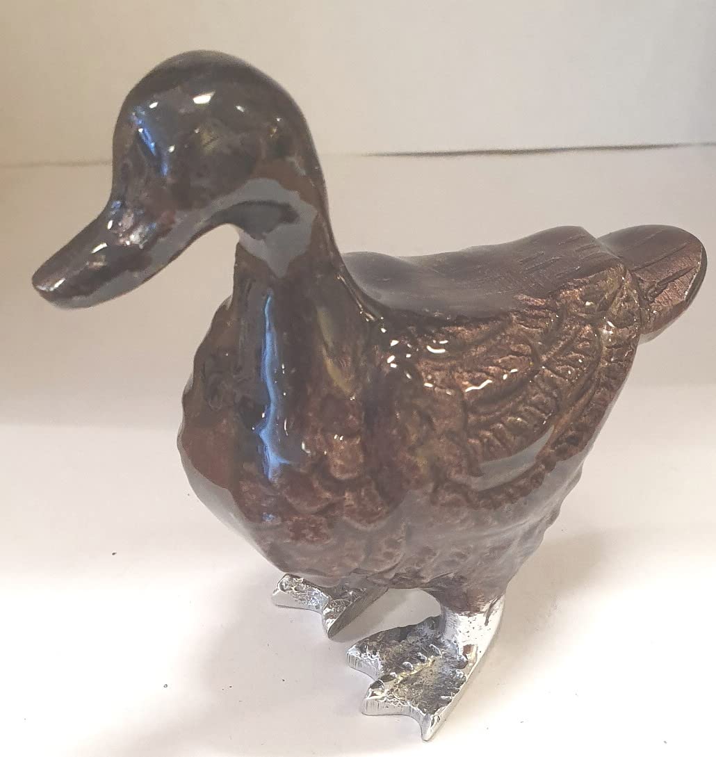 Tilnar Art - Ornament - Duck Ornaments - Brushed Brown - Brushed Brown - Small L 9cm