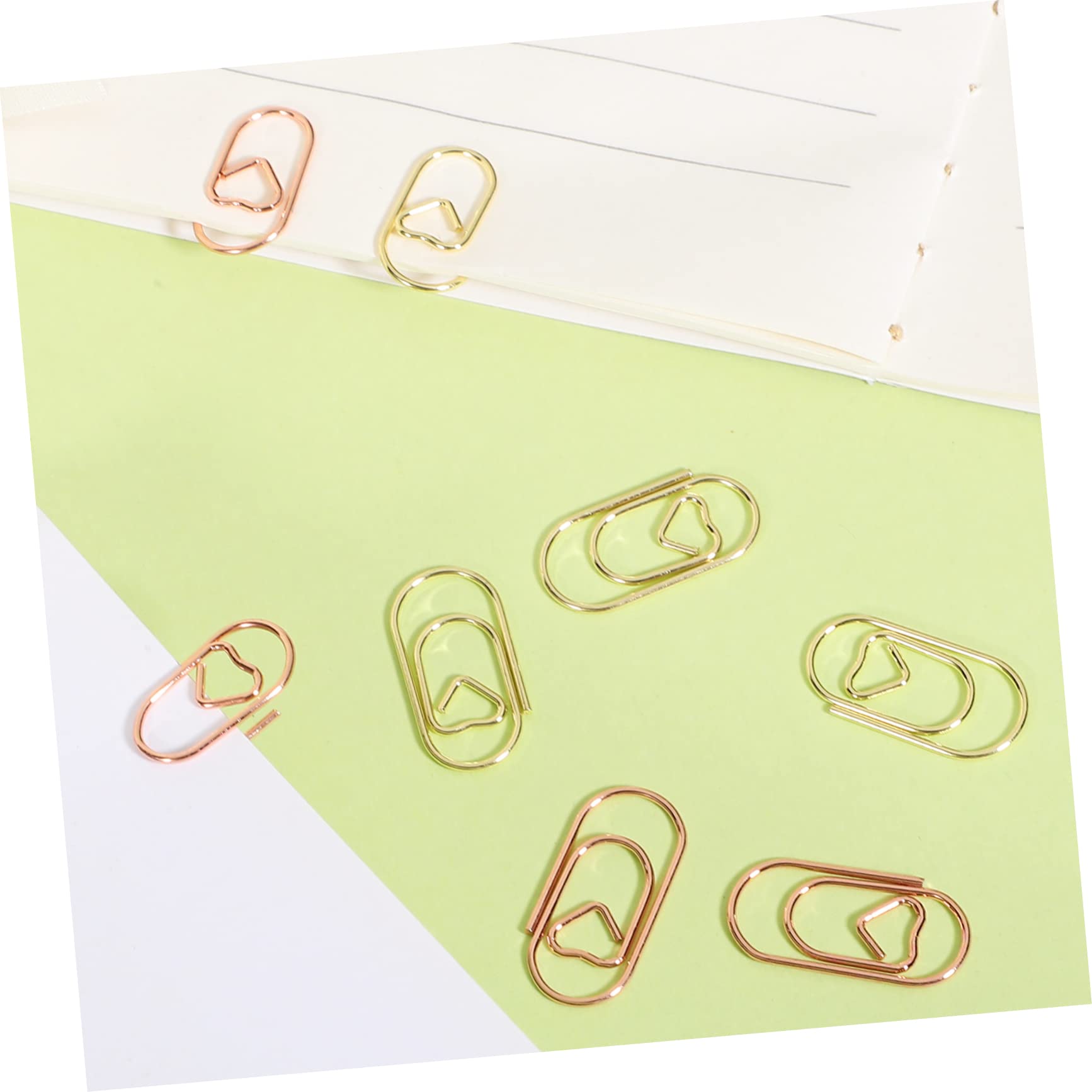 NUOBESTY 800pezzi Graffette Forma Di Cuore Creativo Di Graffette Decorative Per Ufficio Scuola e Casa