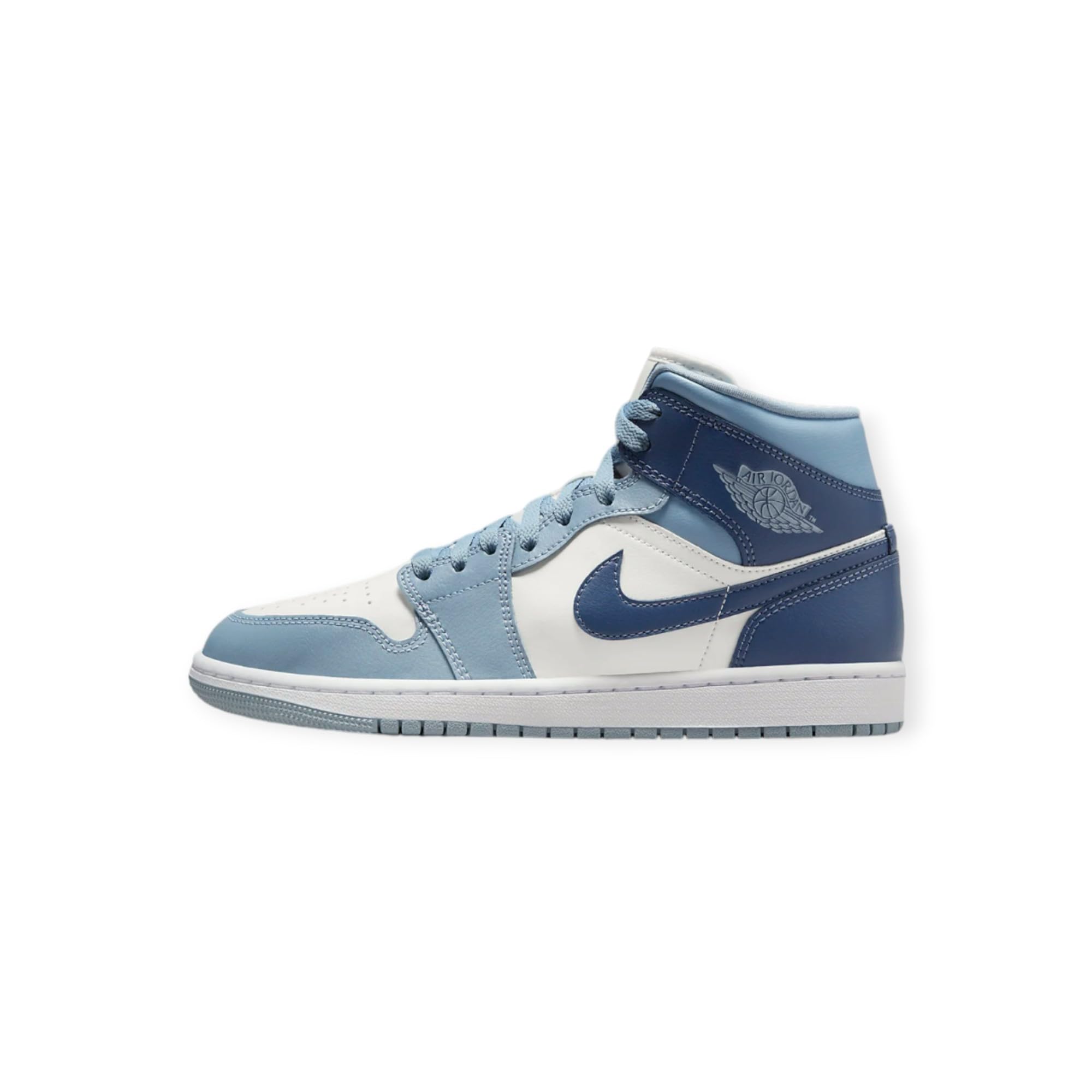 NIKE Jordan 1 Mid Women Sail/Diffused Blue-Blue Grey BQ6472-140 7