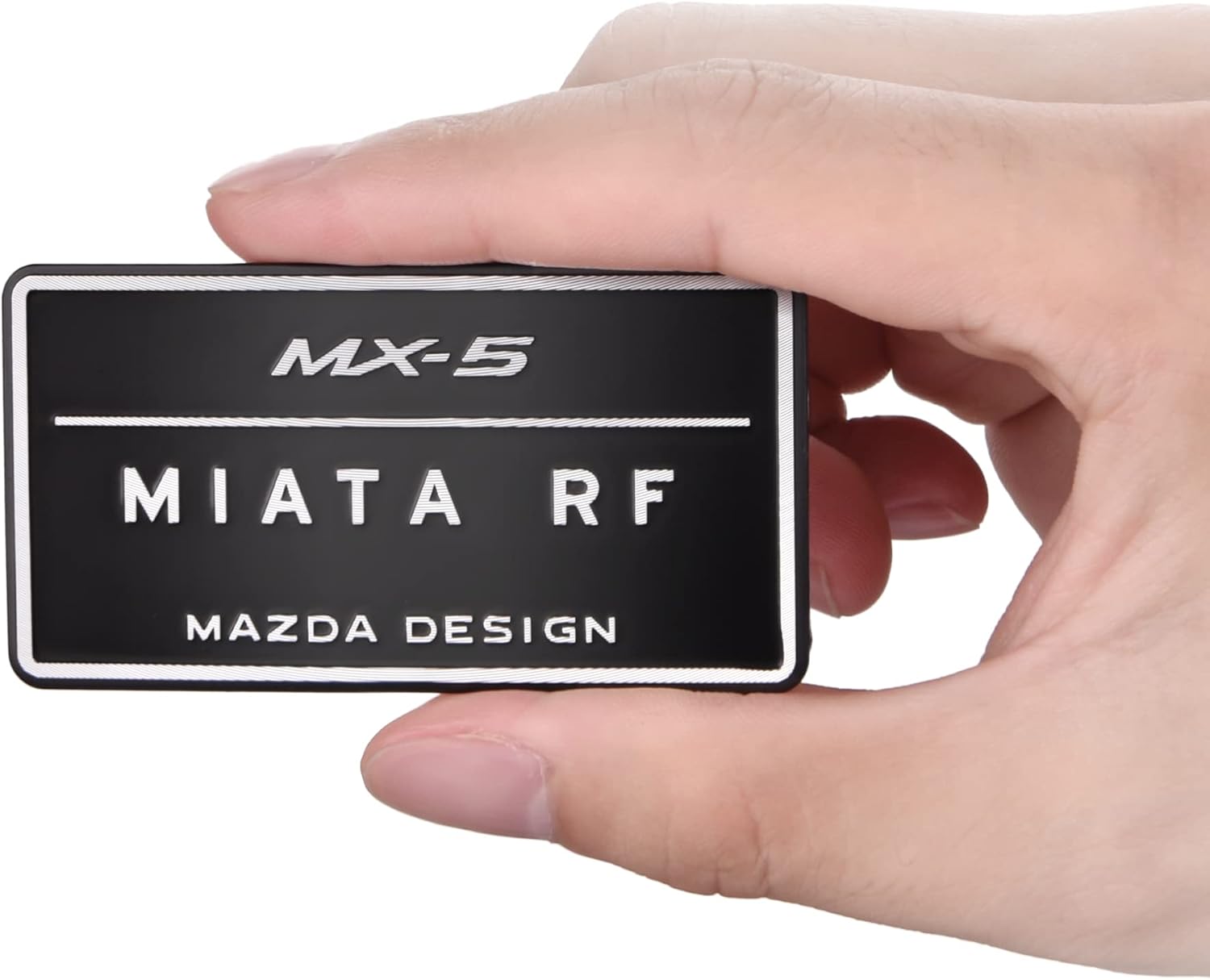 CARART Aluminum 3D Sticker Design Logo Car Refit Accessories Interior Decoration Casually Paste Metal Sticker Fit for Mazda MX5 RF ND