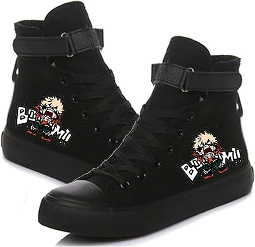 DHSPKN Anime Mha Zapatos de lona Deku Izuku Todoroki Zapatillas Anime Cosplay High Top Zapatos de lona