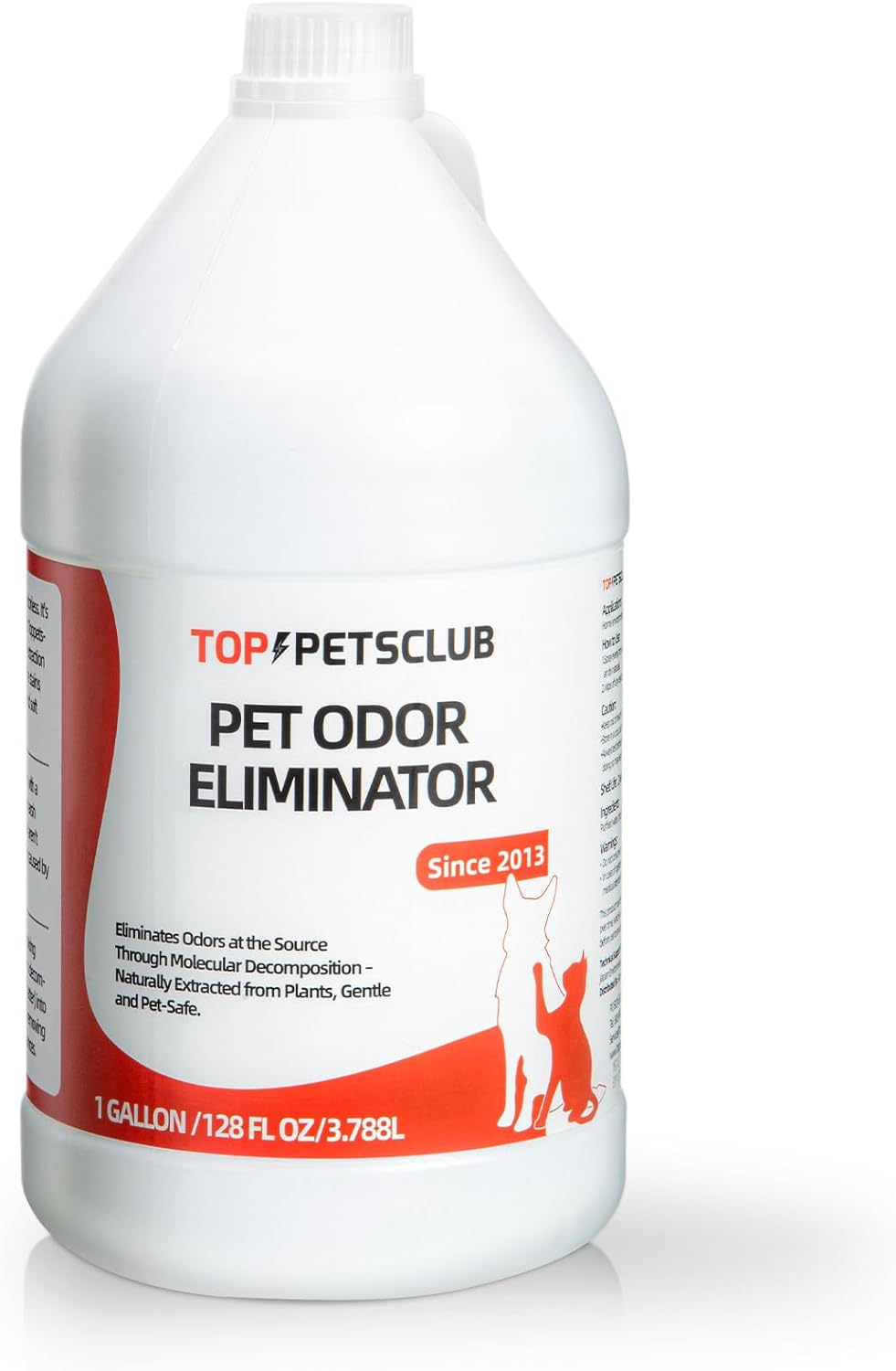 Pet Odor Eliminator for Strong Odor, Pet Stain Remover for carpet, Ready to Use Dog & Cat Urine Odor Eliminator Spray - Used in House,Clothing,Furniture and Cars(128oz)