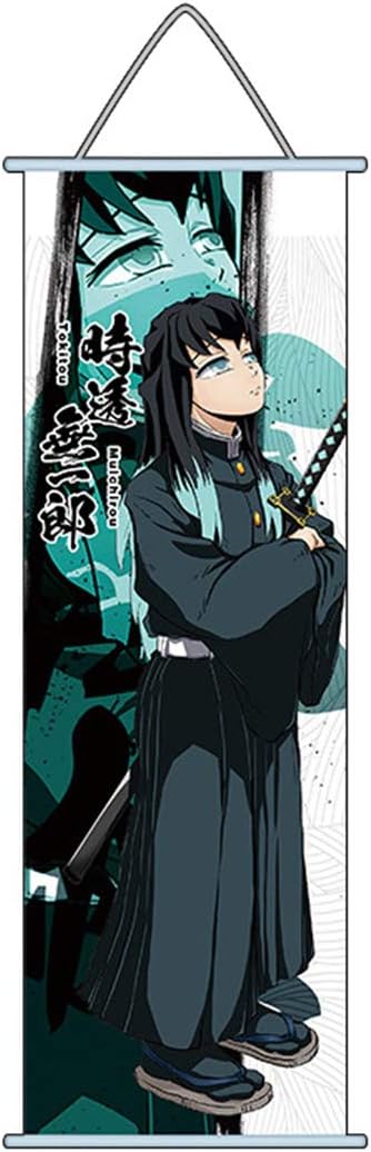 Amazon 鬼滅の刃 ポスター ミニタペストリー 九柱 鬼滅の刃 グッズ プレゼント 贈り物 部屋飾り 掛け軸 巻物 漫画 軸物 壁掛け 掛ける絵 おしゃれ壁飾り 人気 アニメ 萌えグッズ ステッカー 不死川実弥 悲鳴嶼行冥 伊黒小芭内 時透無一郎 甘露寺蜜璃 胡蝶しのぶ 冨岡