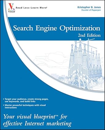 Search Engine Optimization Your Visual Blueprint For Effective