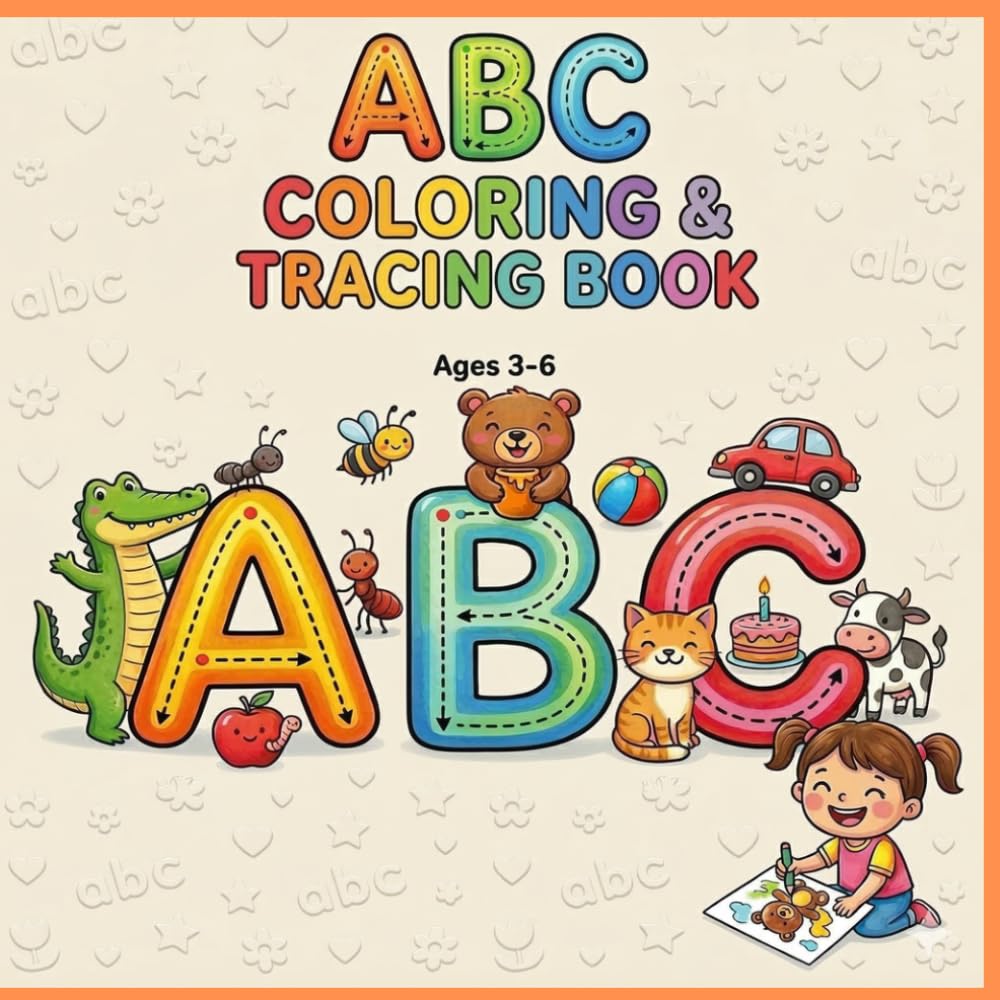 ABC Coloring & Tracing Book