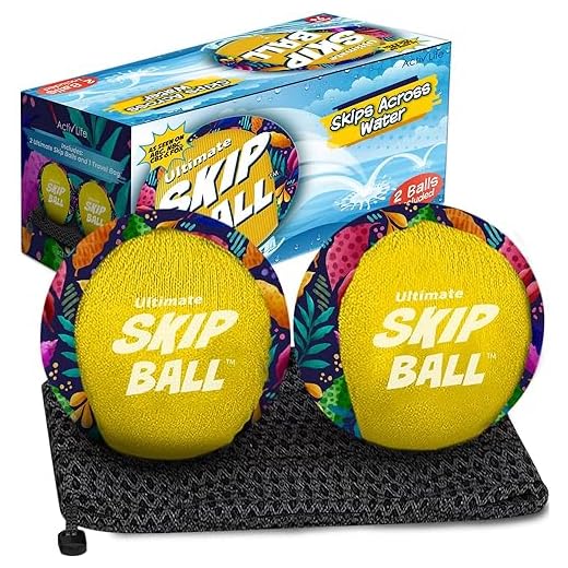 Activ Life The Ultimate Skip Ball: Diversión de Verano Garantizada, Pelota Que rebota en el Agua, un compañero imprescindible para Todas Las Edades, Paquete de 2, Jungle
