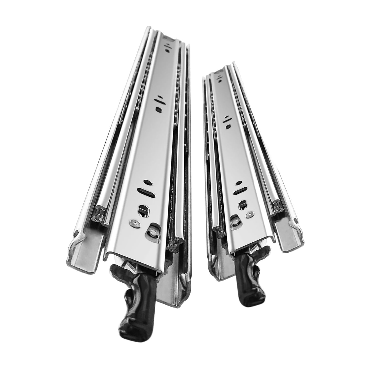 Drawer Rolling Bearing Slip Rail 1Pair Heavy Duty Drawer Slides with Lock 12-40Inch Load Capacity(36inch)