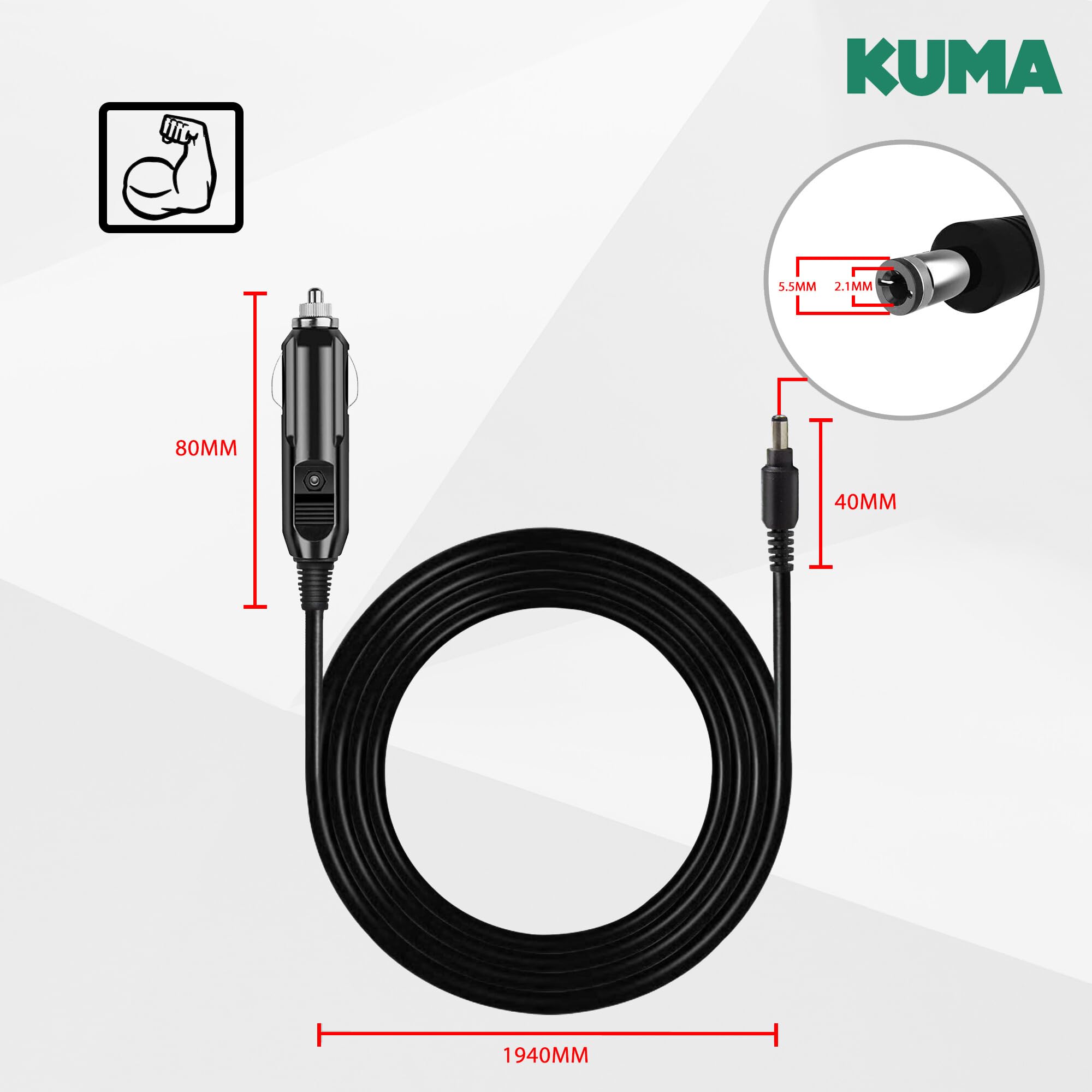 KUMA 12v DC Power Adapters (Non Regolamentato)