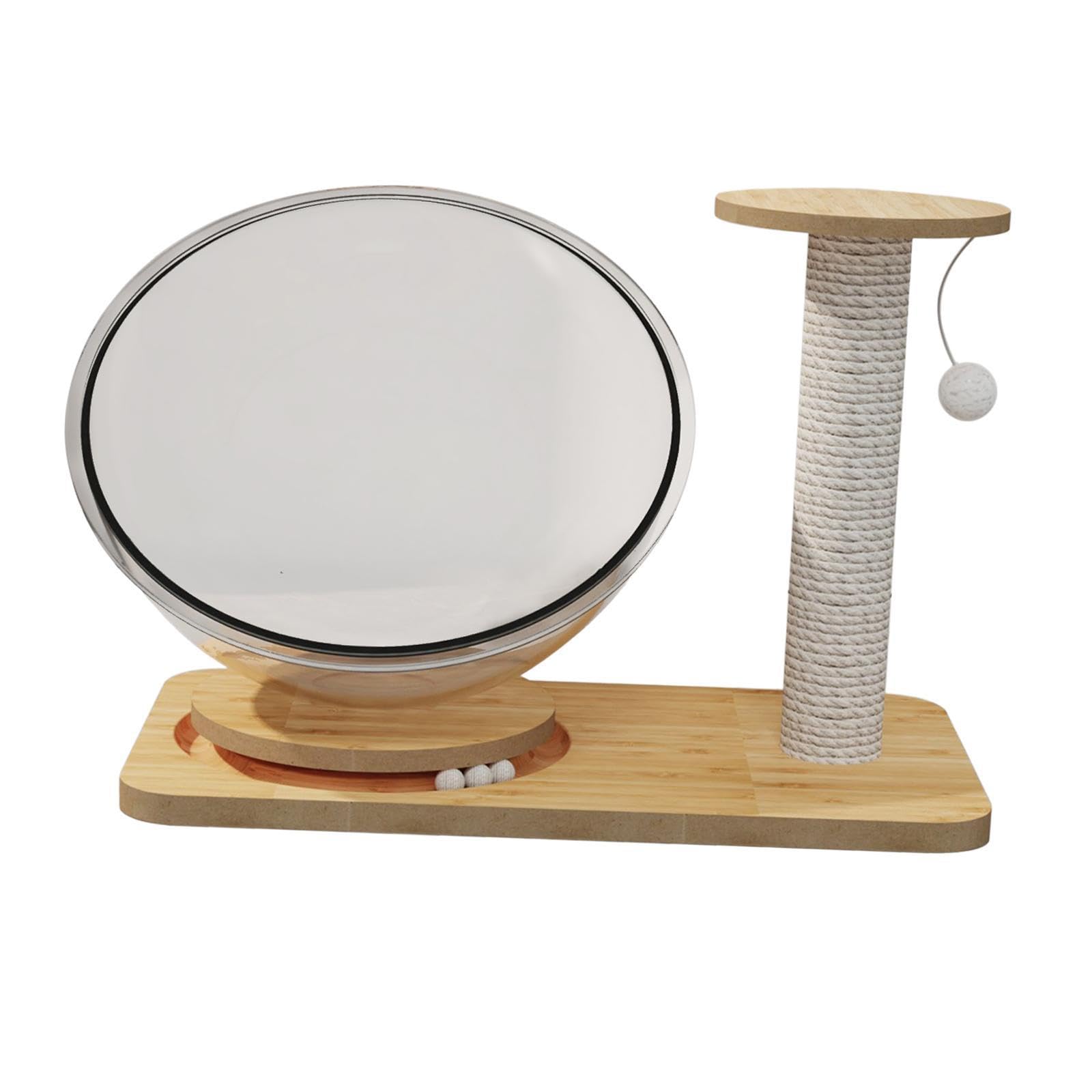Lit capsule chat amovible hamac en bois 32 cm nid douillet petits animaux
