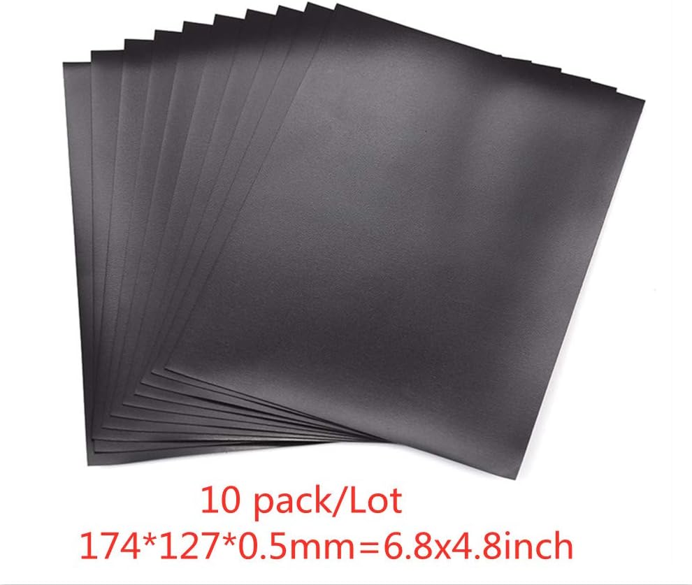 10 Pack 6.8x4.8" Magnetic Sheets Non Adhesive Flexible Rubber Sheets Used to Store and Organize All of Your Metal Cutting Dies on Single Side Perfect for Your Cutting Dies Storage