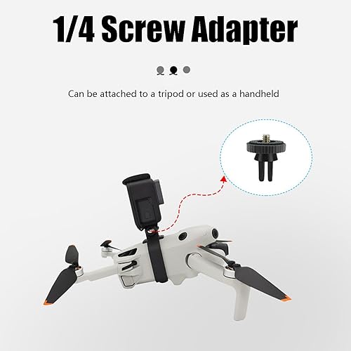 Miniatura 6 de Mini 4 Pro Drone Camera Mount Top Carry Extension Bracket with 14 Screw Tripod Mount Adapter Compatible for DJI Mini 4 ProMini 3 ProMini 3 Drone