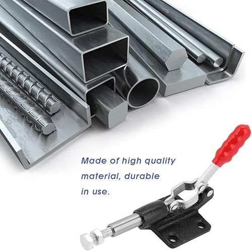 Miniatura 2 de Abrazadera de palanca ajustable, abrazadera de palanca de empuje para carpintería, abrazadera de retención de palanca de liberación rápida para